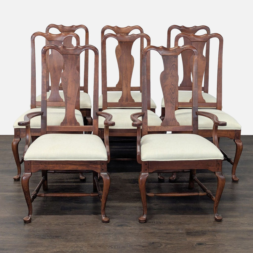 Bob Timberlake for Lexington Solid Cherry Queen Anne 9-Piece Extendable Dining Set