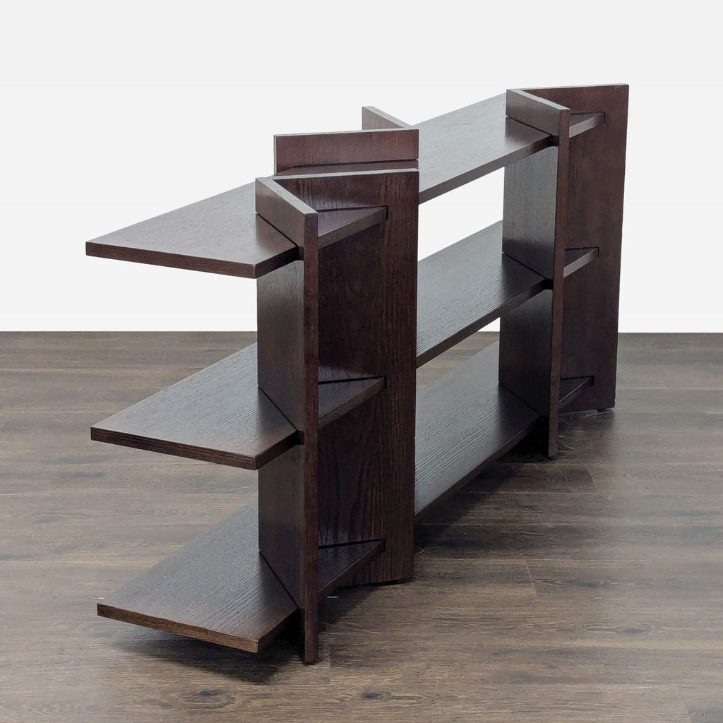CB2 Sommet Brown Oak Console Table