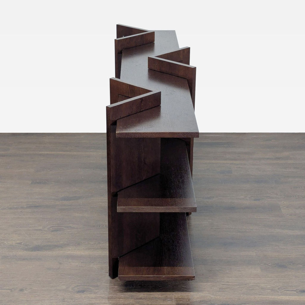 CB2 Sommet Brown Oak Console Table