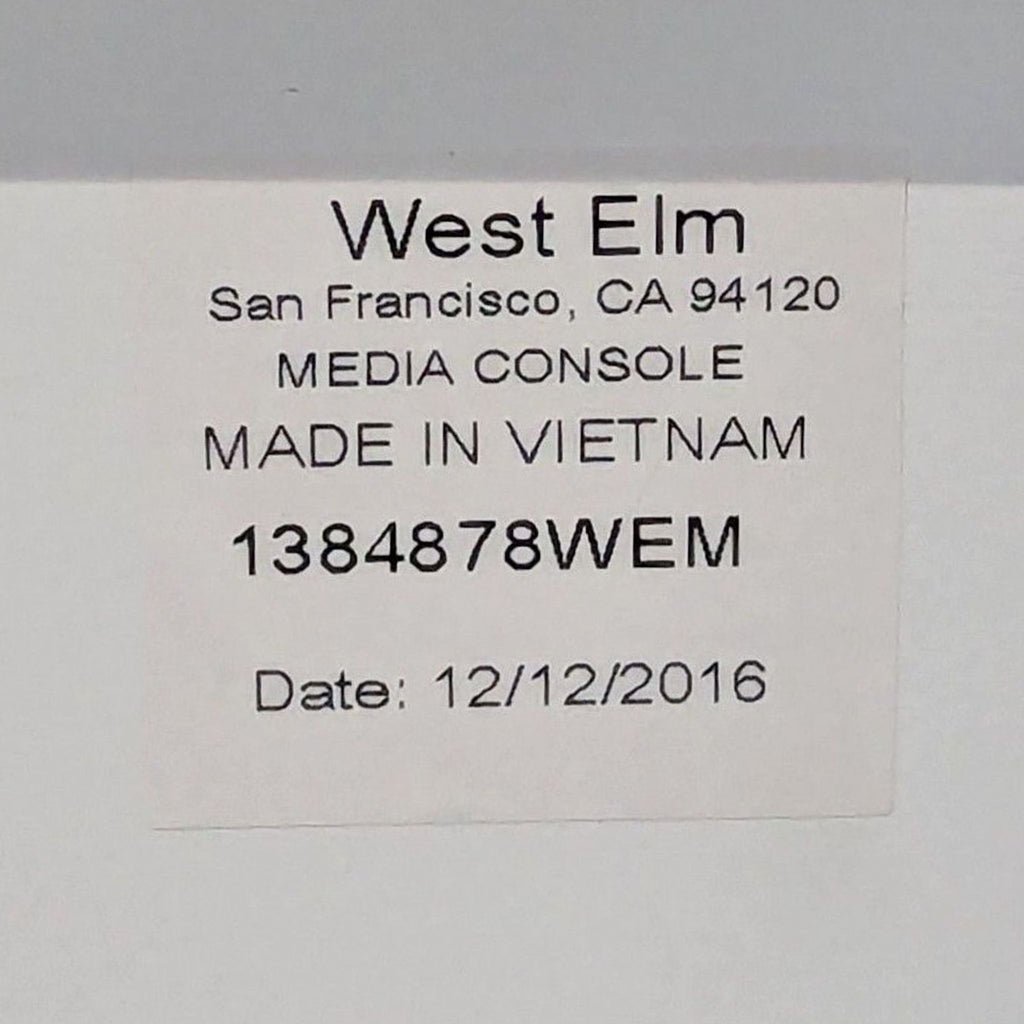 West Elm Media Console