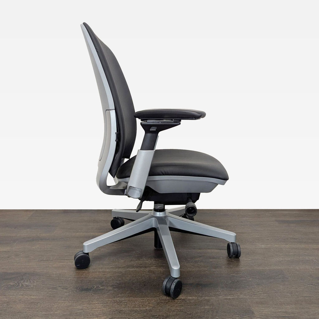 Steelcase Amia Black Ergonomic Office Chair with Adjustable Arms