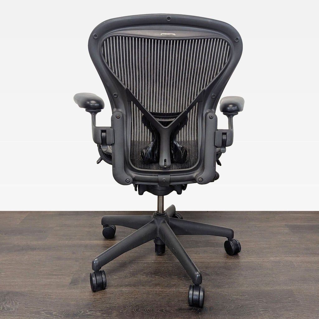 Herman Miller Aeron Size A Ergonomic Office Chair - Black Mesh