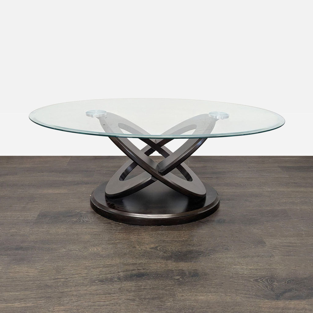 Green World Glass Top Coffee Table