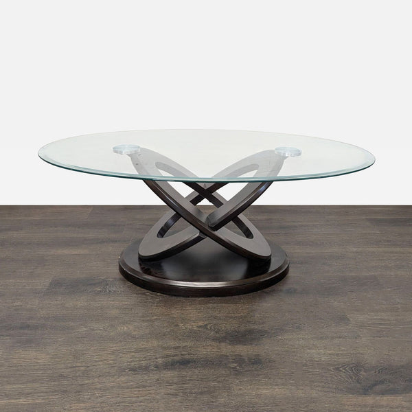 Green World Glass Top Coffee Table