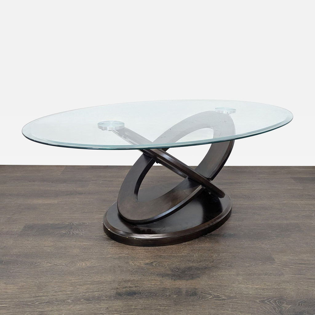 Green World Glass Top Coffee Table