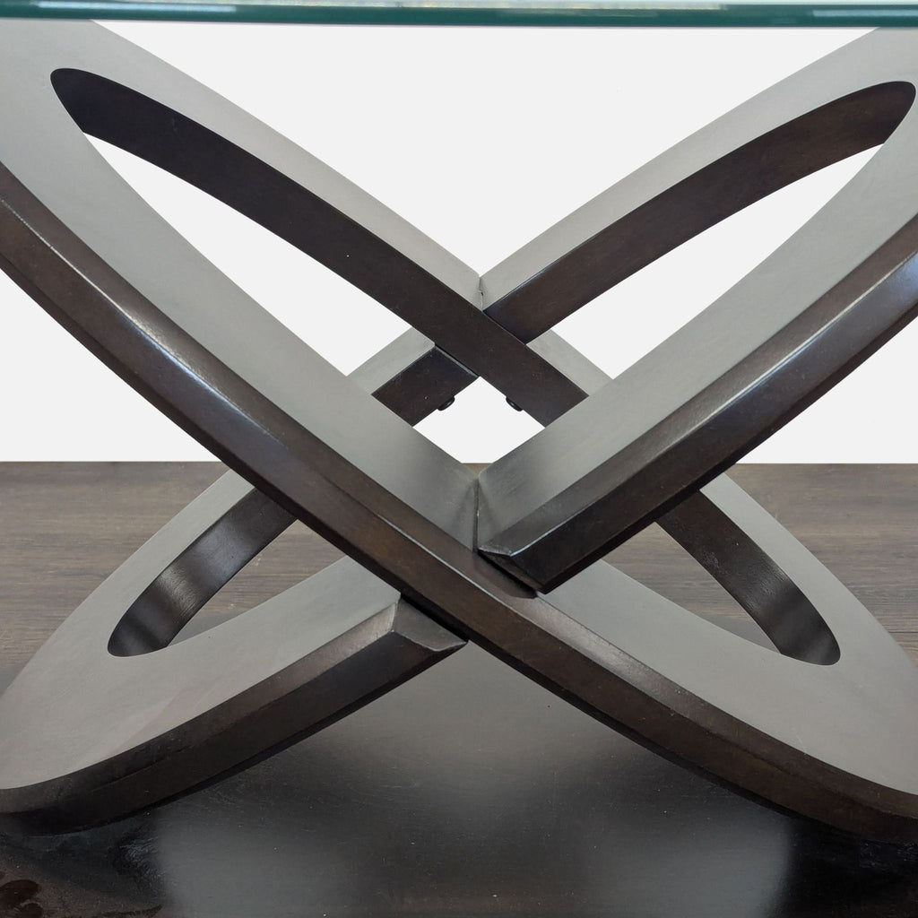 Green World Glass Top Coffee Table