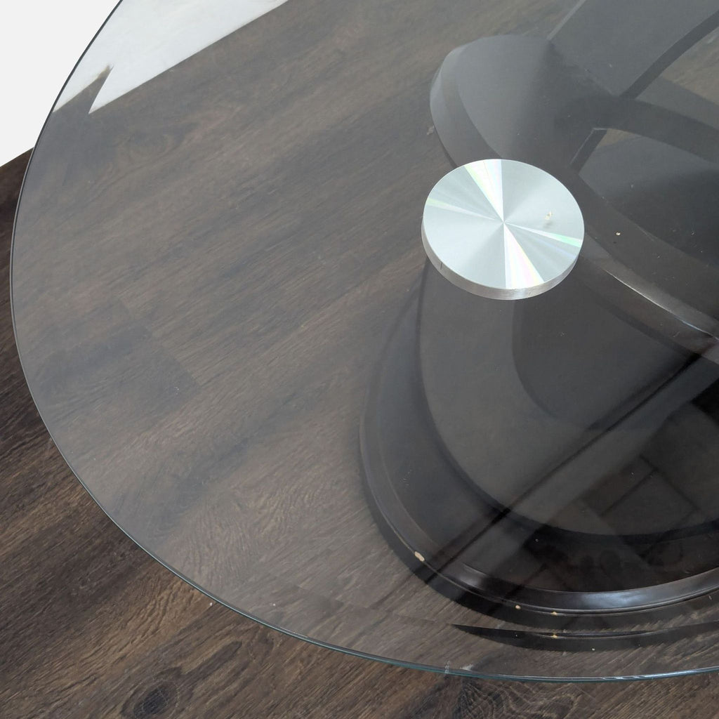 Green World Glass Top Coffee Table