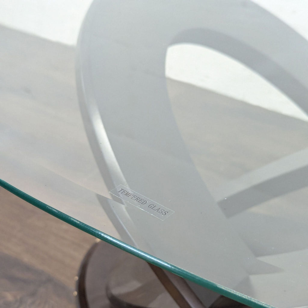 Green World Glass Top Coffee Table