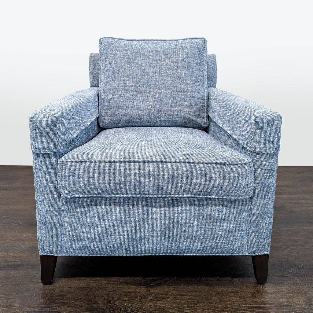 Ethan Allen Glen Blue Modern Lounge Chair - Accepted Offer (29.71% discount)
