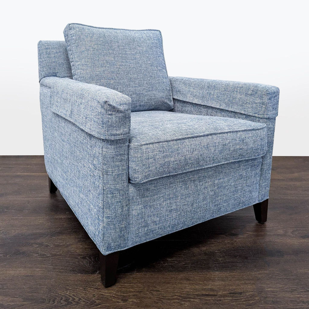 Ethan Allen Glen Blue Modern Lounge Chair - Accepted Offer (29.71% discount)