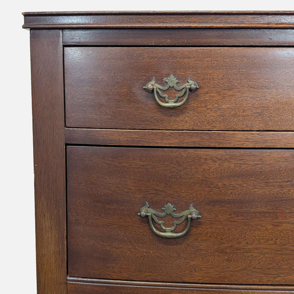 Vintage Mahogany Two Drawer Side Table