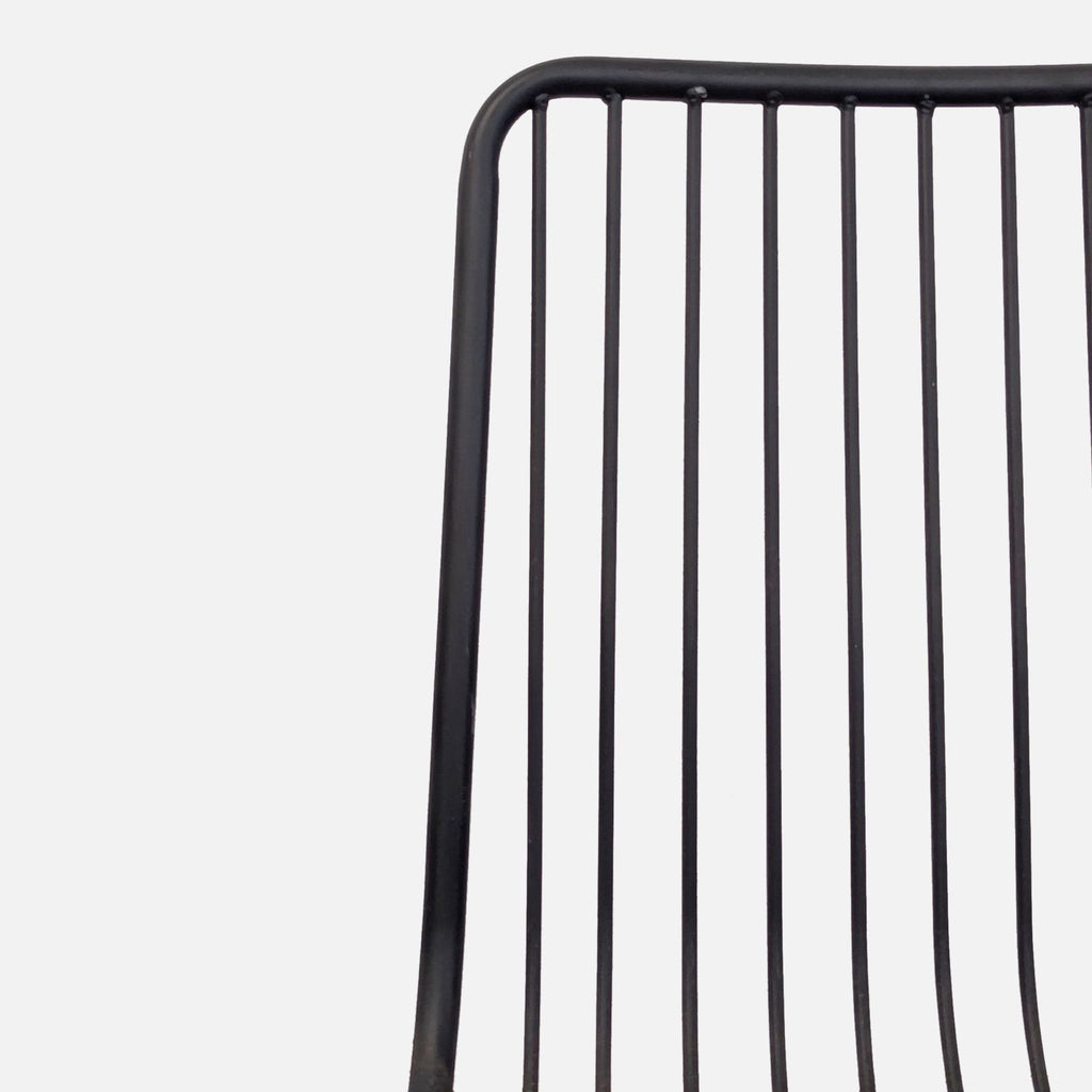 Modern Black Metal Wire Chair – Minimalist Design, Sturdy Construction