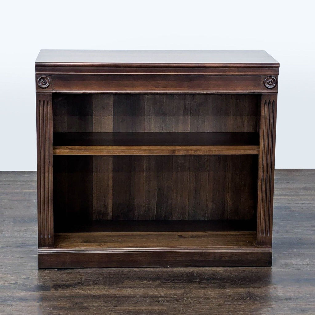 Ethan Allen Crawford Classic Wooden Bookshelf with Shelf Detailing - Accepted Offer (49.58% discount)