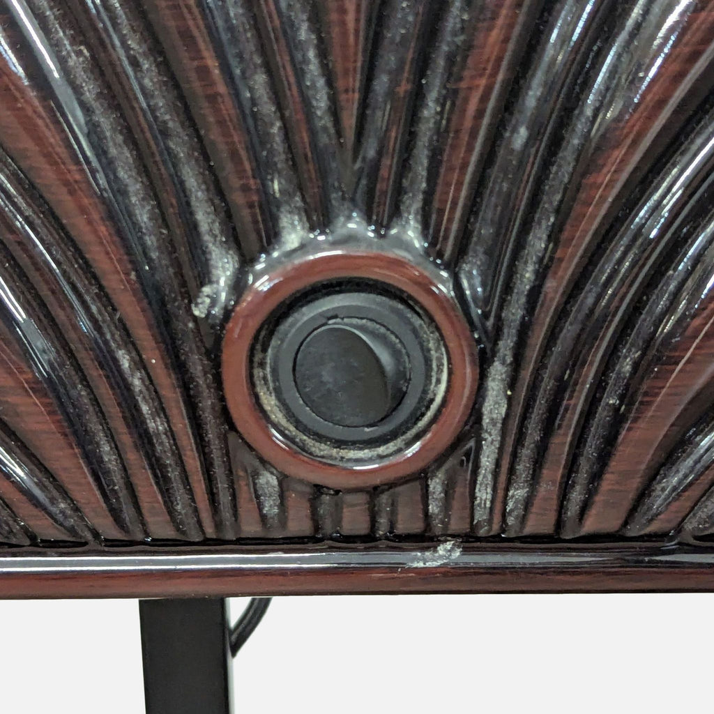 Vintage Art Deco Dresser with Fan-Shaped Mirror