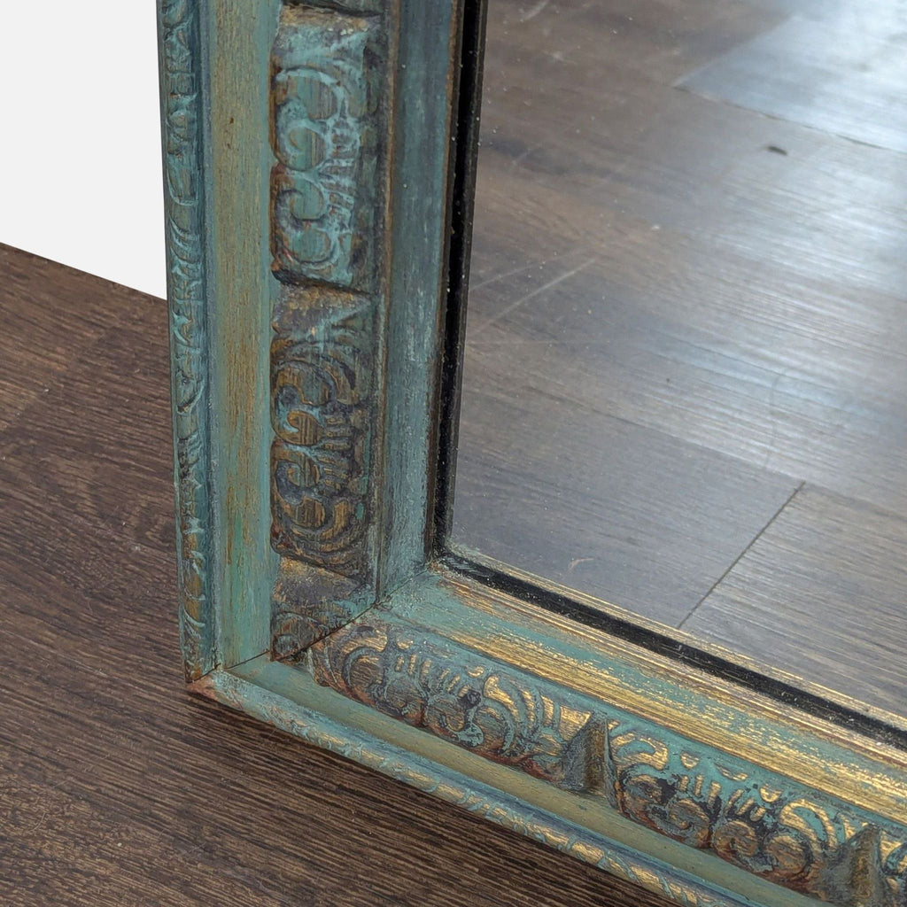 Vintage Carved Wood Mirror