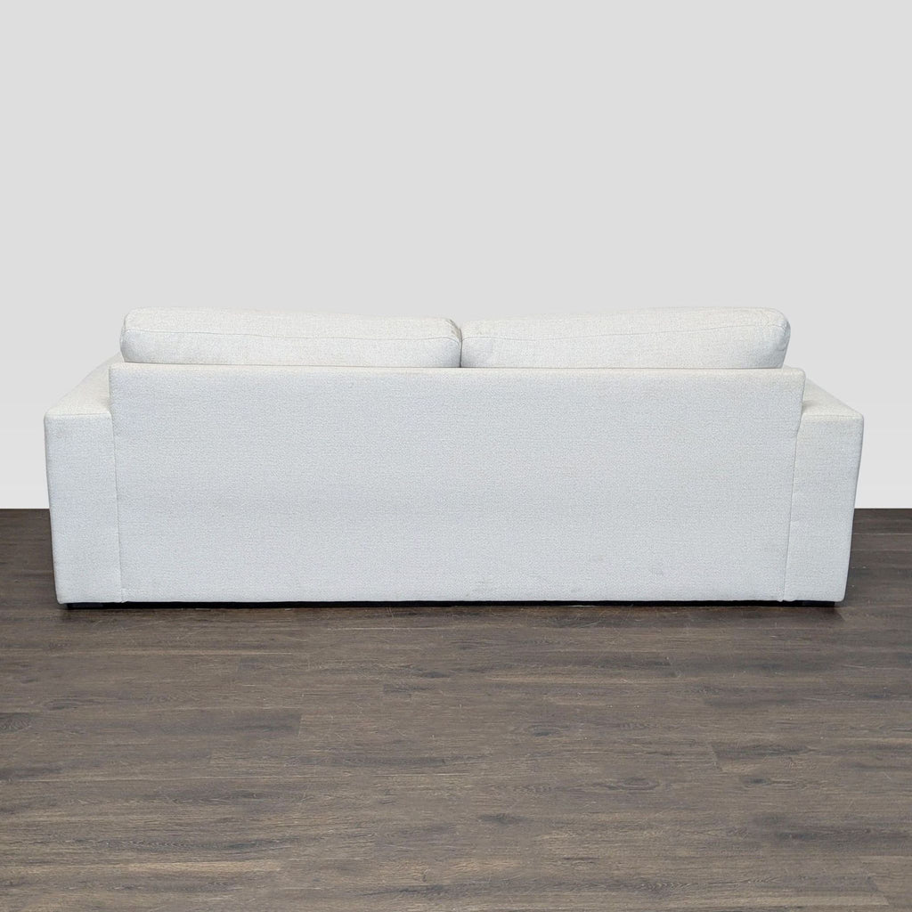 Living Spaces Isabella 3-Seat Modern Cream Sofa