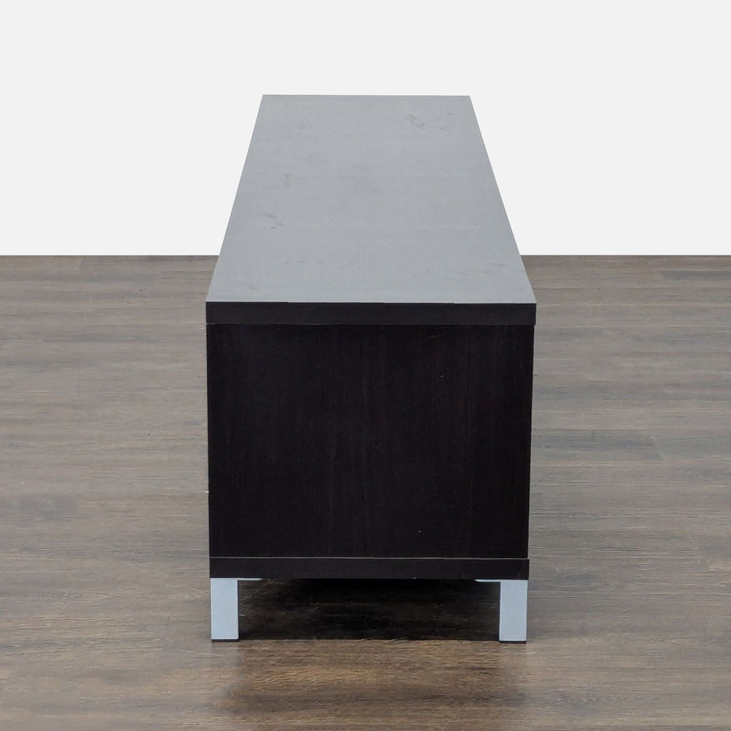 Media Console with Glass Sliding Door