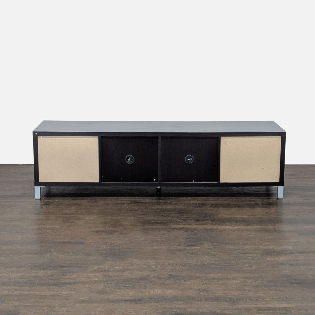 Media Console with Glass Sliding Door