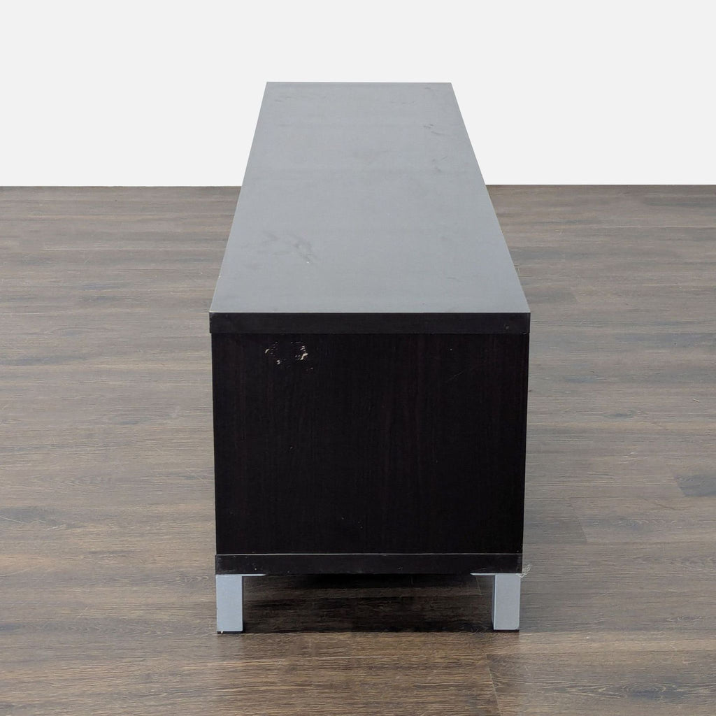 Media Console with Glass Sliding Door