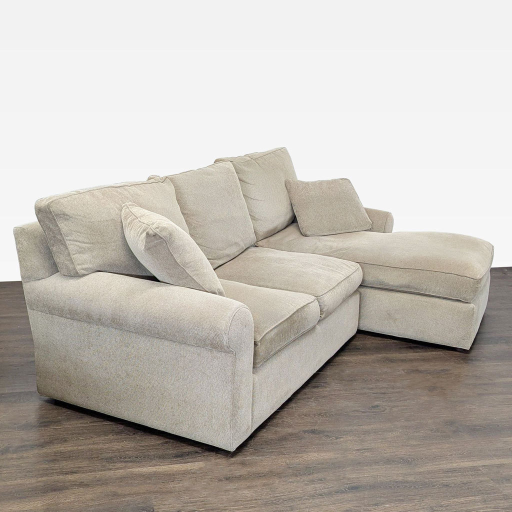 1. Cascadia sectional sofa in a modern living room setting, highlighting its sleek design and comfort.