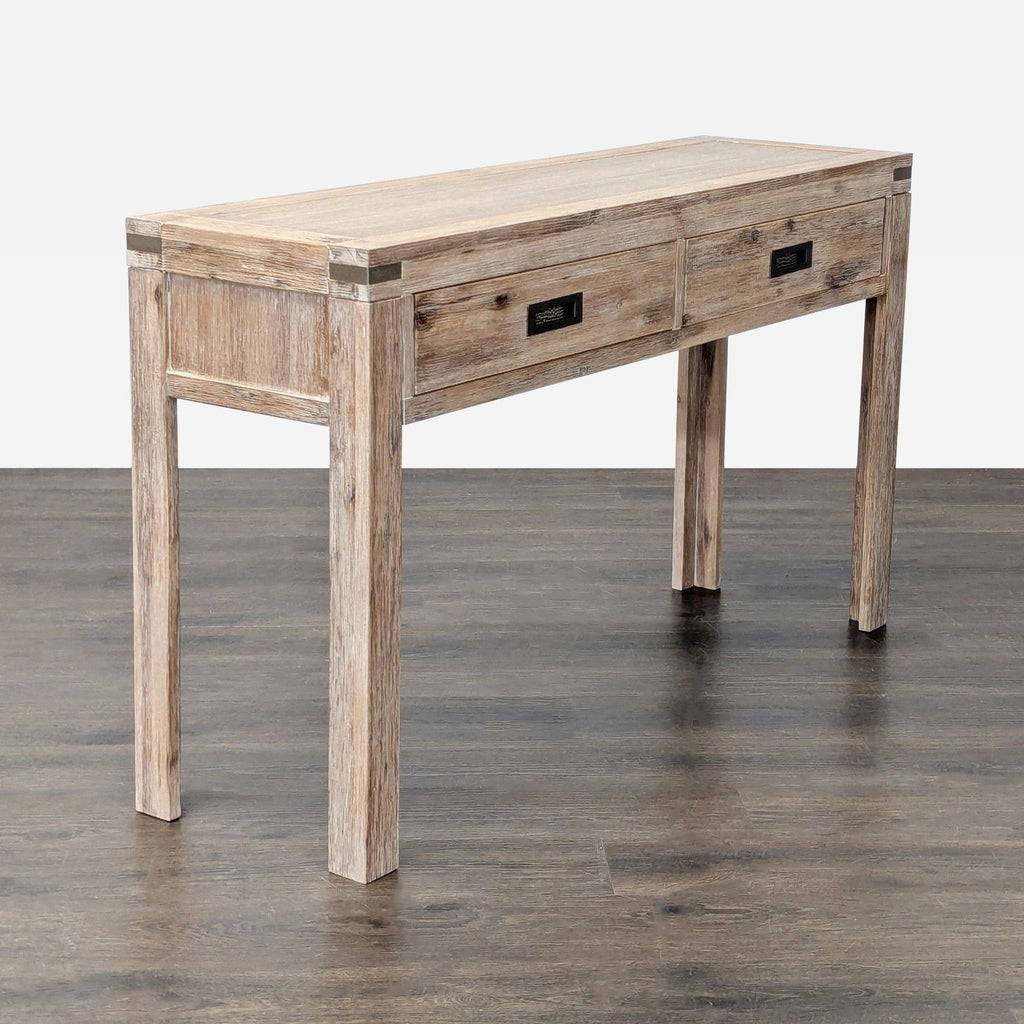 Terrace Living Company Rustic Wood Console Table with Two Drawers - Accepted Offer (36.97% discount)