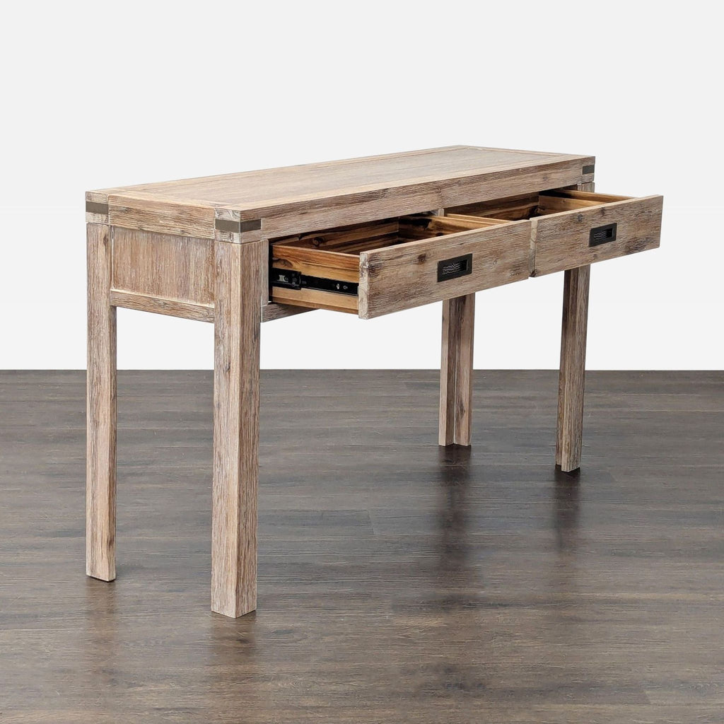 Terrace Living Company Rustic Wood Console Table with Two Drawers - Accepted Offer (36.97% discount)