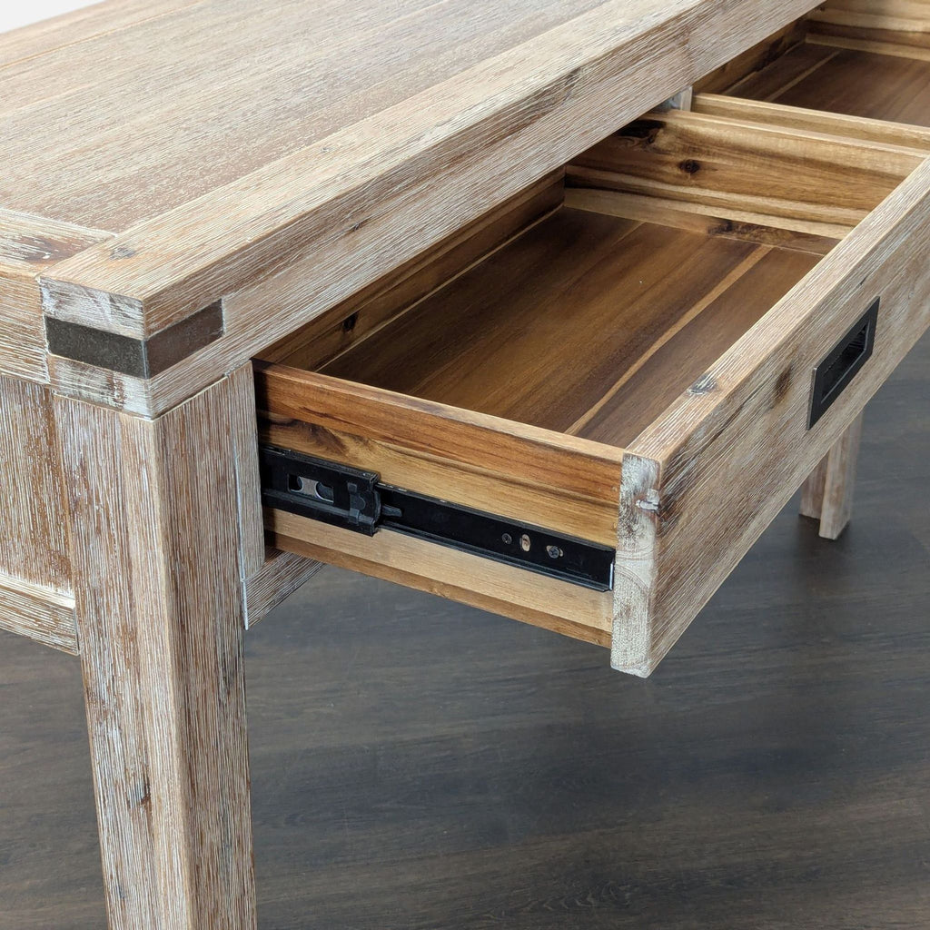 Terrace Living Company Rustic Wood Console Table with Two Drawers - Accepted Offer (36.97% discount)
