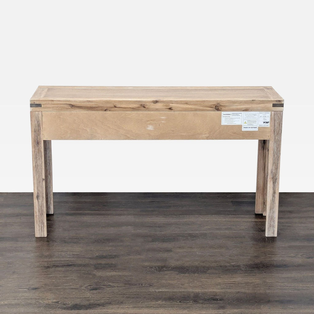 Terrace Living Company Rustic Wood Console Table with Two Drawers
