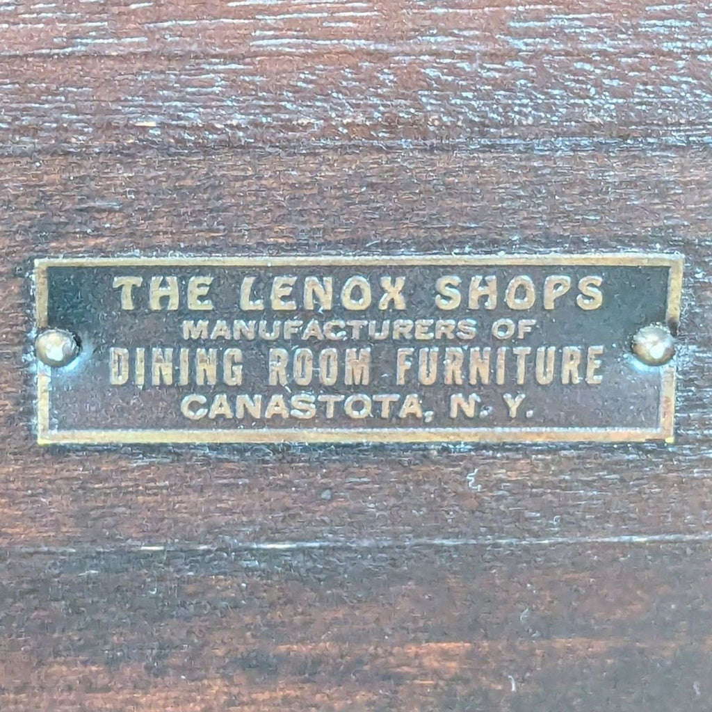 Solid wood Lenox sideboard with three drawers, one divided for utensils, and two storage cabinets.