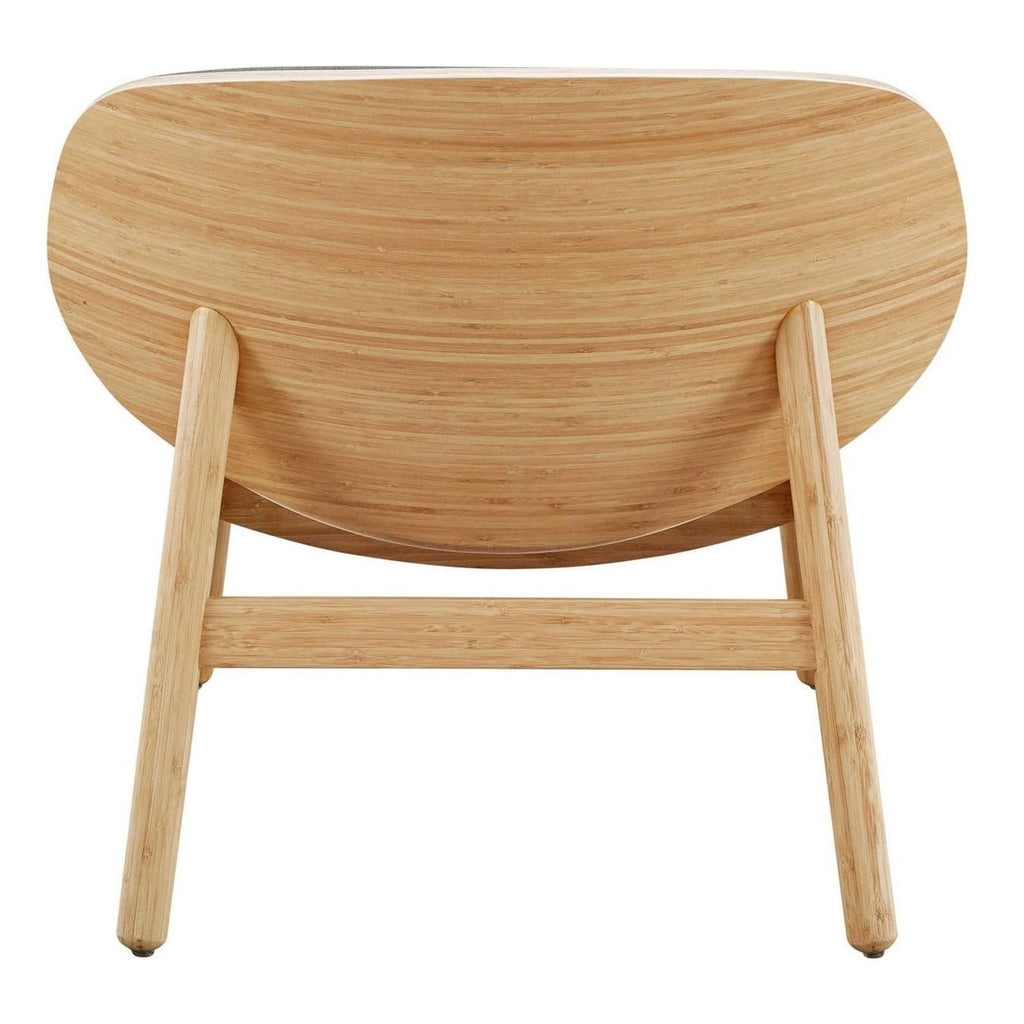 Greenington Danica Modern Bamboo Lounge Chair with Gray Cushion