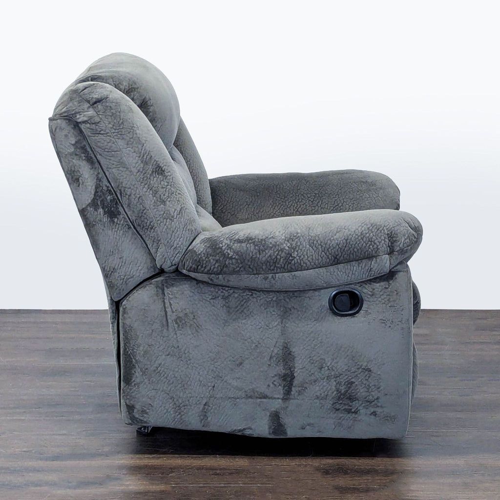 Ashley Furniture Gray Recliner Lounge Chair - Plush and Comfortable