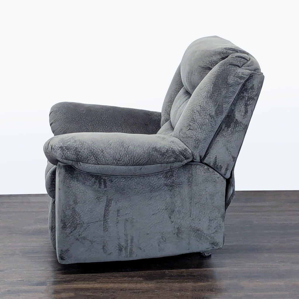 Ashley Furniture Gray Recliner Lounge Chair - Plush and Comfortable