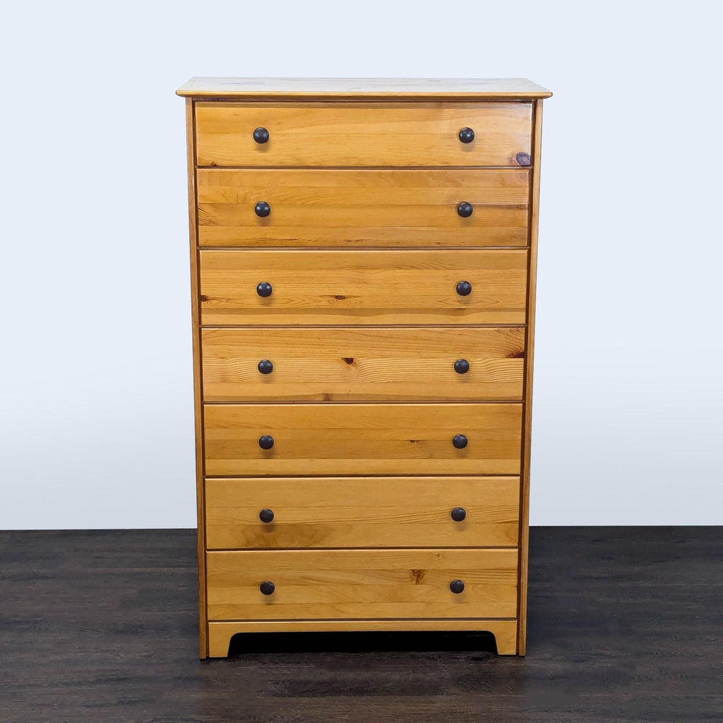 Certainly! However, it looks like the image and the full description you referenced haven't been provided. If you share the image or its detailed description, I can generate three distinct 100-character alt texts for you, specific to the dresser in question. Please provide the missing information so I can help!