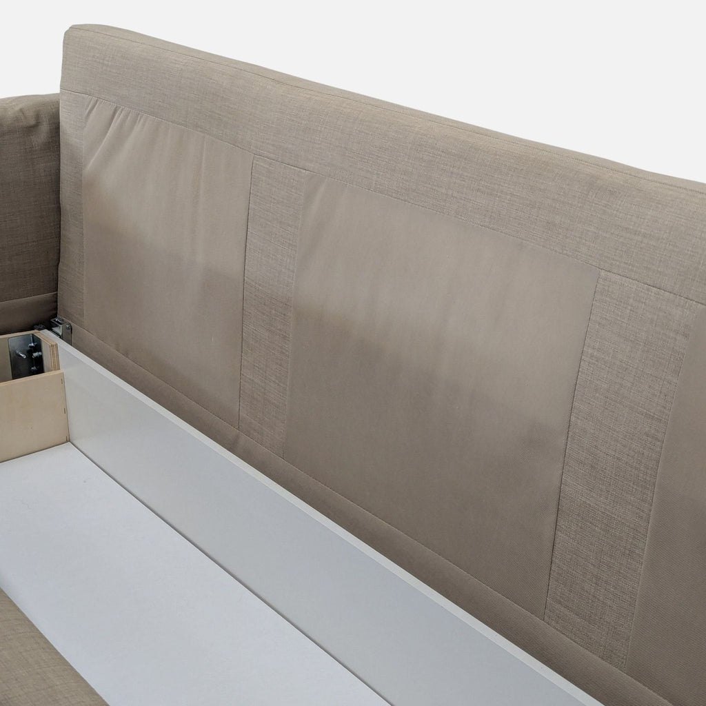 Ikea Beige Sleeper Sofa – Comfortable Convertible Couch with Storage - Accepted Offer (37.11% discount)