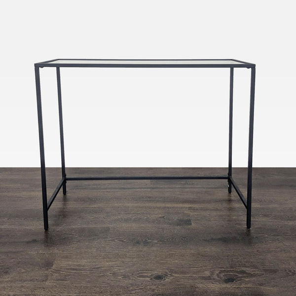 Slim Metal and Glass Console Table - Accepted Offer (15.38% discount)