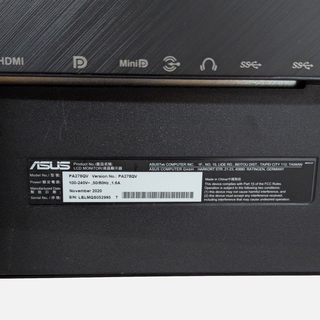 Asus ProArt 24" Monitor – Professional Display, Adjustable Stand