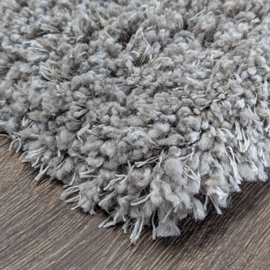 9’.8”x6’5” Plush Gray Shag Area Rug – Soft and Cozy Floor Carpet