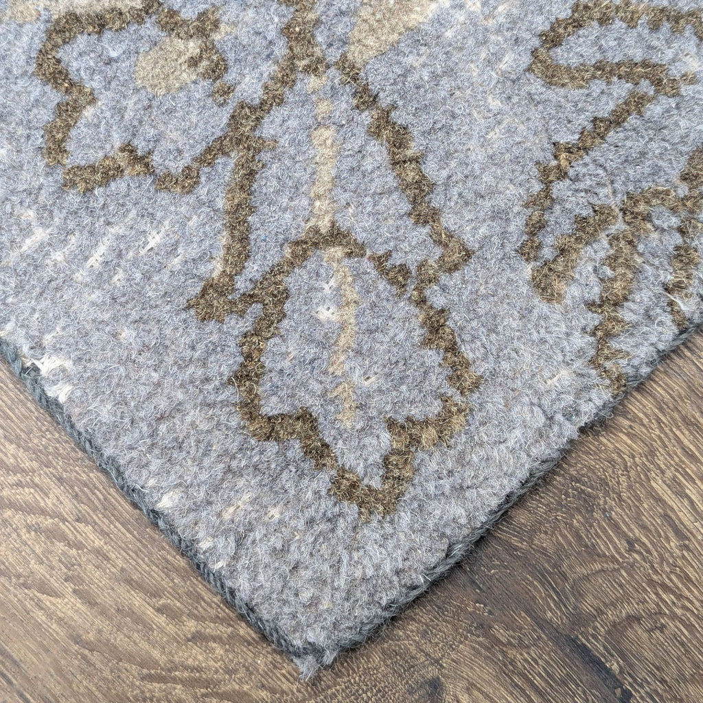 West Elm Cadiz Patchwork Patterned Area Rug – Neutral & Blue Tones