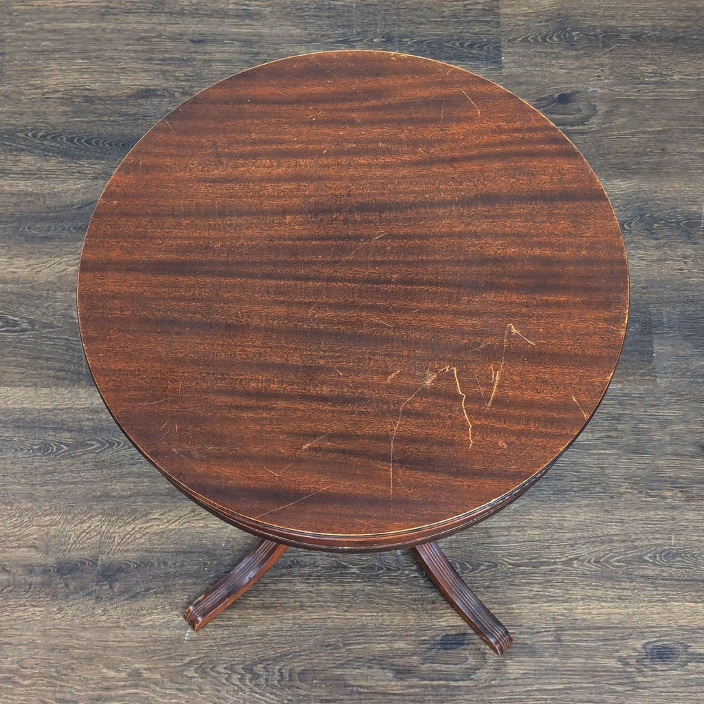 Barker Brothers Drum Pedestal End Table