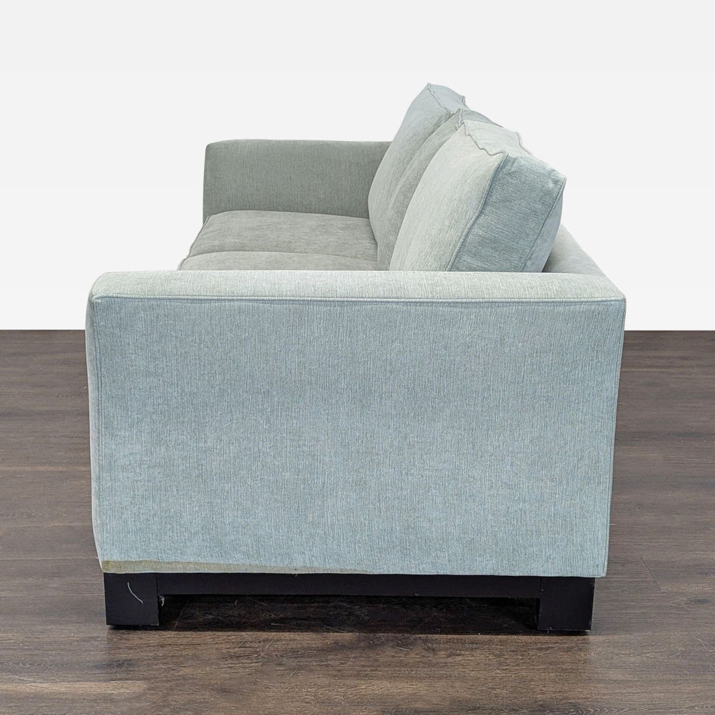 1. Modern Jonathan Louis 3-seat sofa with clean lines and plush cushions, perfect for contemporary living rooms.