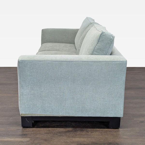 1. Modern Jonathan Louis 3-seat sofa with clean lines and plush cushions, perfect for contemporary living rooms.