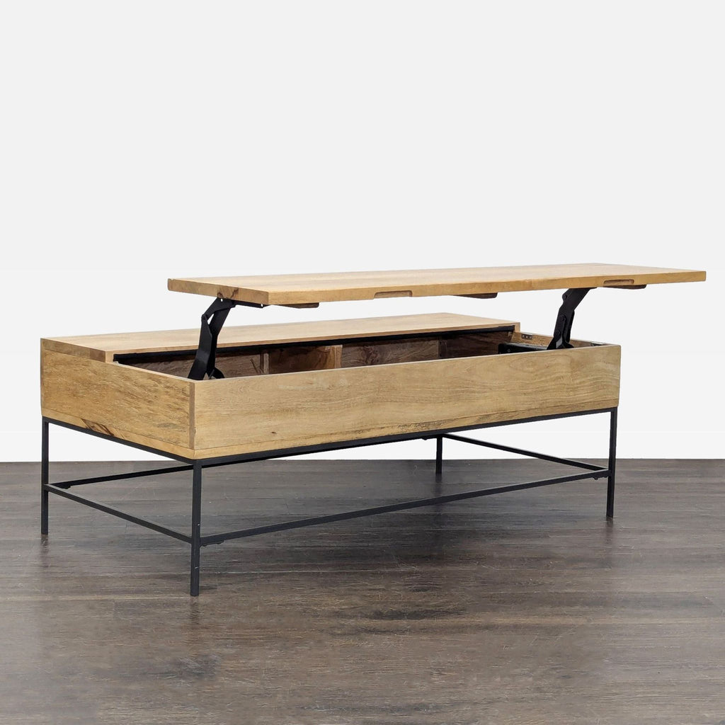 EQ3 Industrial Storage Pop-Up Coffee Table