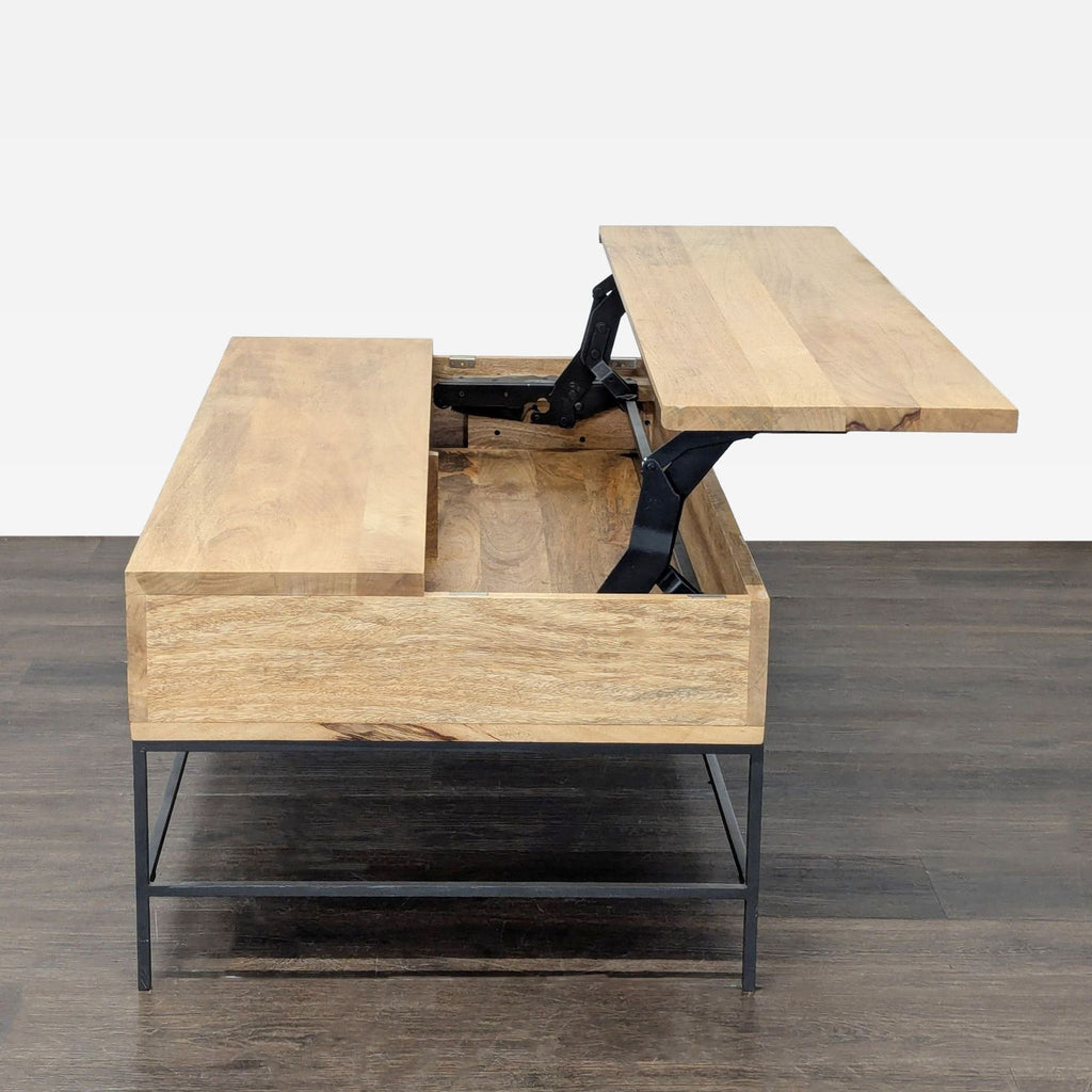 EQ3 Industrial Storage Pop-Up Coffee Table