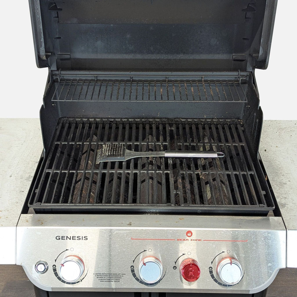 Weber Genesis 3-Burner Gas Grill with Stainless Side Shelves