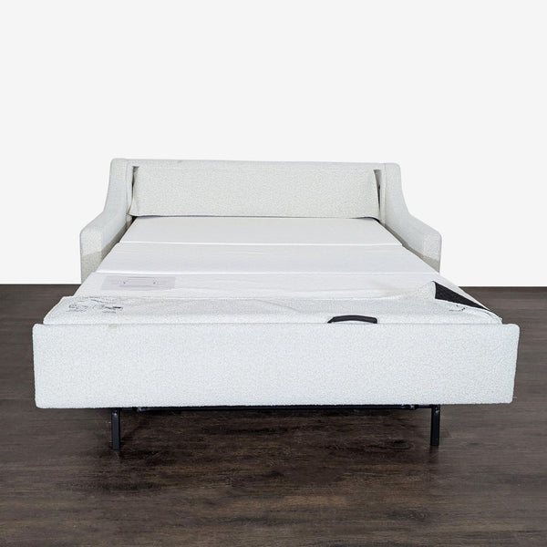 1. Modern American Leather sleeper sofa with sleek design, comfy cushions, and pull-out bed, category: Sleeper Sofa.  