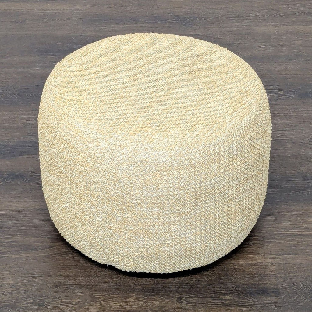 Upholstered Storage Ottoman Set with Removable Wood Tray