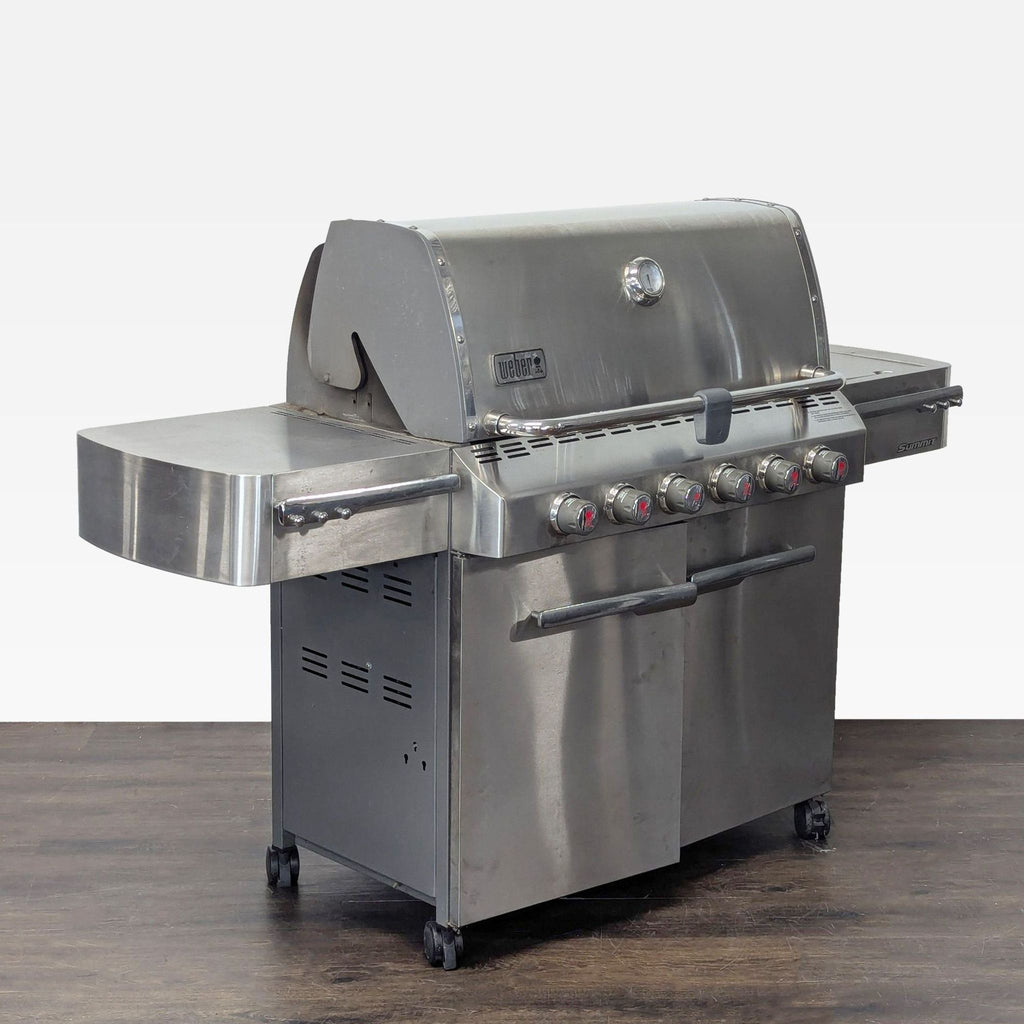 Weber Summit Stainless Steel 6-Burner Gas Grill with Side Burner