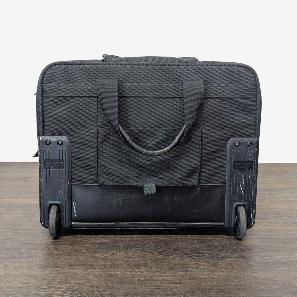 Tumi Black Rolling Carry-On Travel Bag with Telescopic Handle