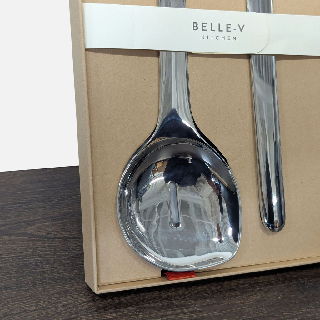 High-quality Belle-V Kitchen serving spoons arranged in a presentable gift-ready box.