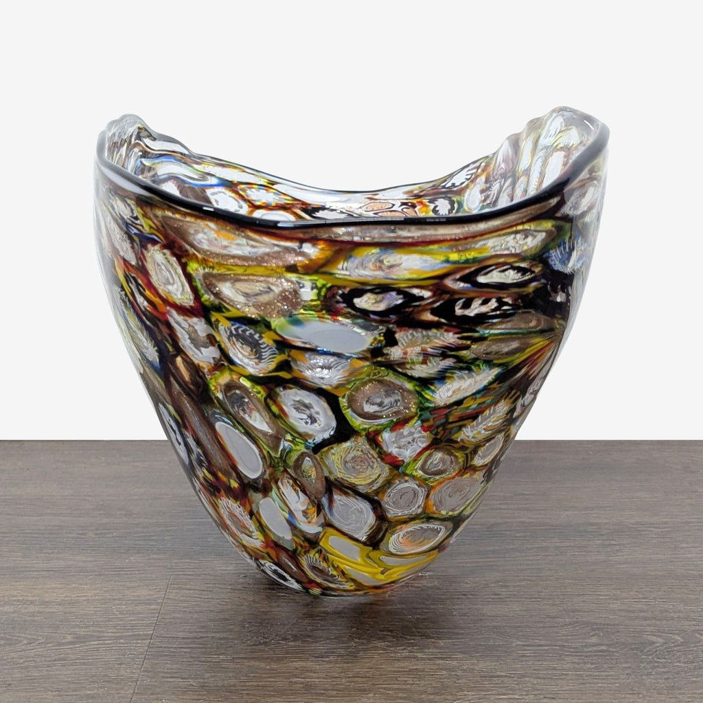 Hand Blown Murano Glass Millefiori Bowl